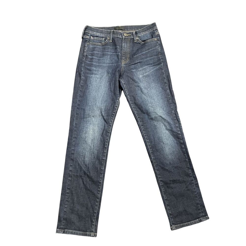 Uniqlo Jeans Skinny Fit Dark Denim Stretch Pants 26 inch Taper ankle Casual Chic